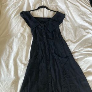 Reformation on and off shoulder button front summer dress